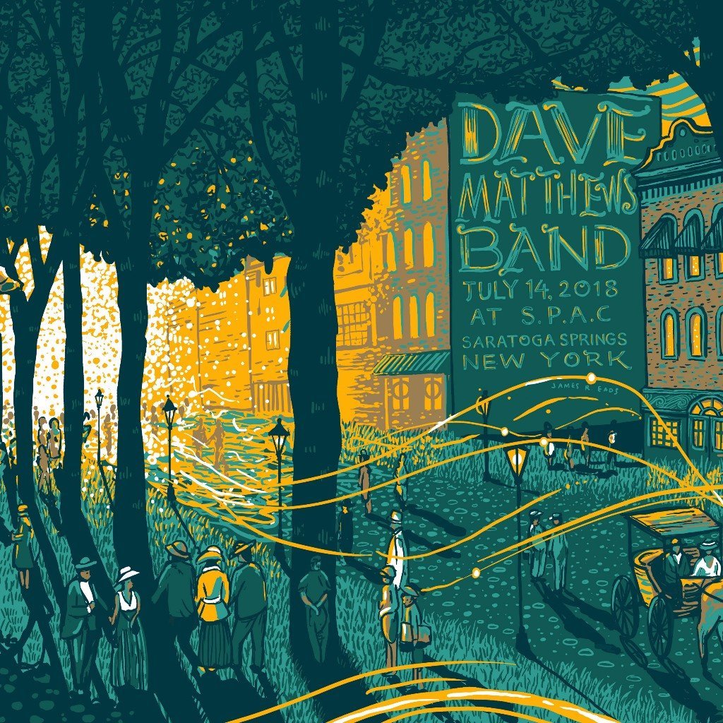 7.17.18 Dave Matthews Band SPAC Poster AP Print Release Info Prisma