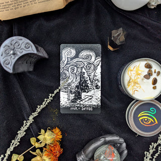 Weekly Card Pull - Four of Swords Prisma Visions Periodical James R. Eads fine art prints and Prisma Visions tarot cards