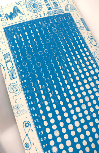 2027 Cerulean Moons Lunar Calendar Print Prisma Visions 