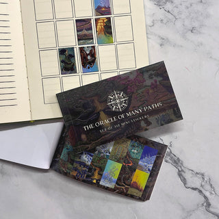 Many Paths Divination Diary & Sticker Book Bundle Prisma Visions 