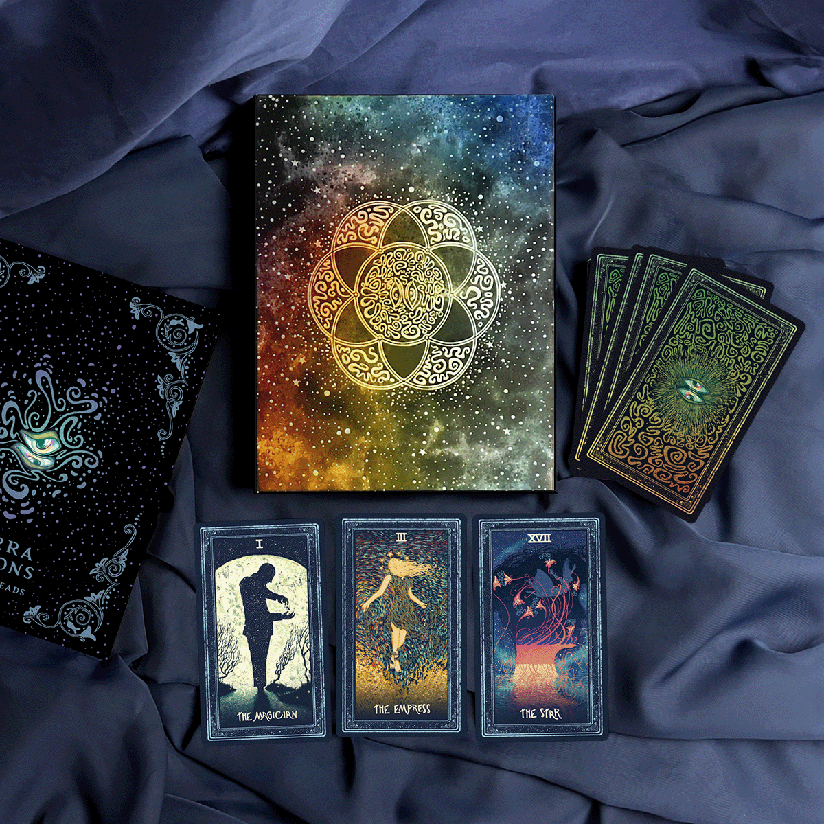 James R. Eads' Mirra Visions merges two decks into a special tarot deck with moving images. It's about connecting and understanding deeper meanings.