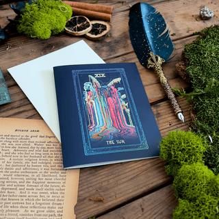 The Sun Tarot Greeting Card Greeting Card James R. Eads 