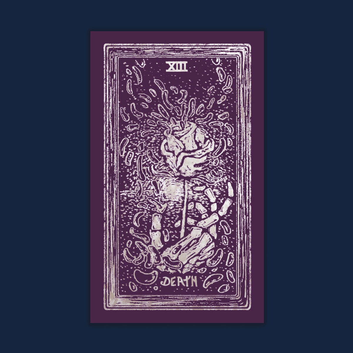 Death - Light Visions Tarot Print Print James R. Eads Lunar Swirl - 12 x 20 Print Only