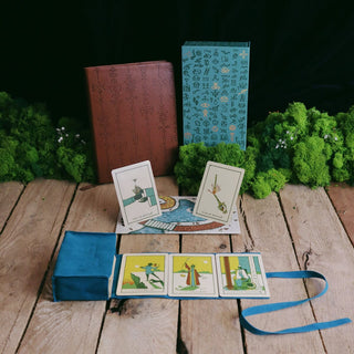 Green Glyphs Starter Kit Cardholder James R. Eads Tarot 
